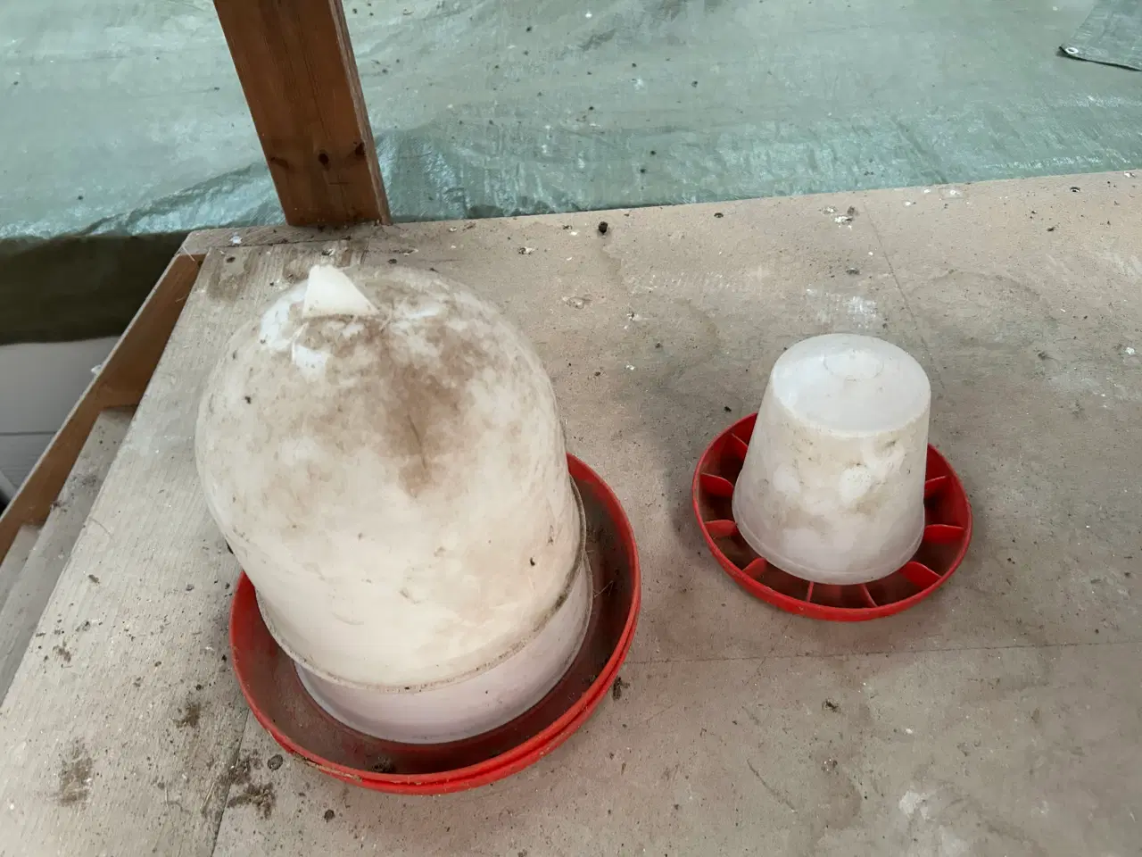 Billede 1 - Vand og foder beholder til høns mm