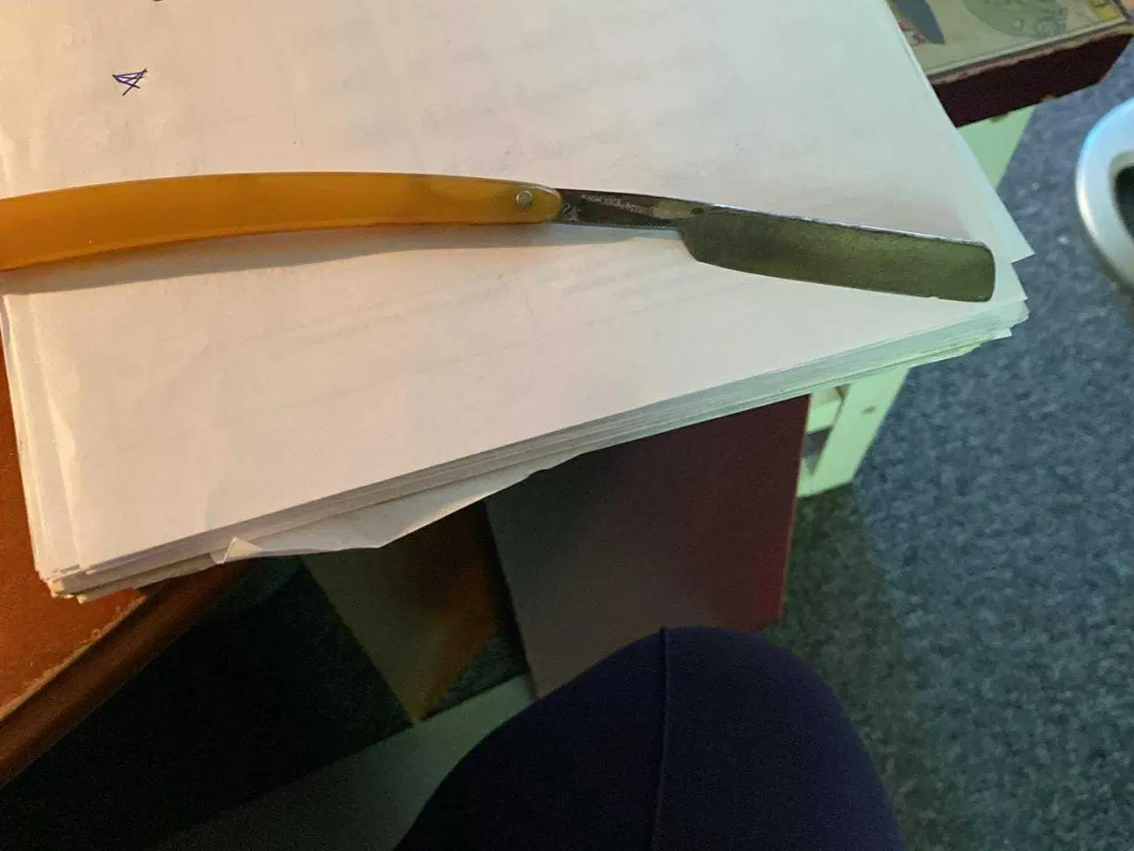 Billede 3 - Barberkniv fra Biedermeier