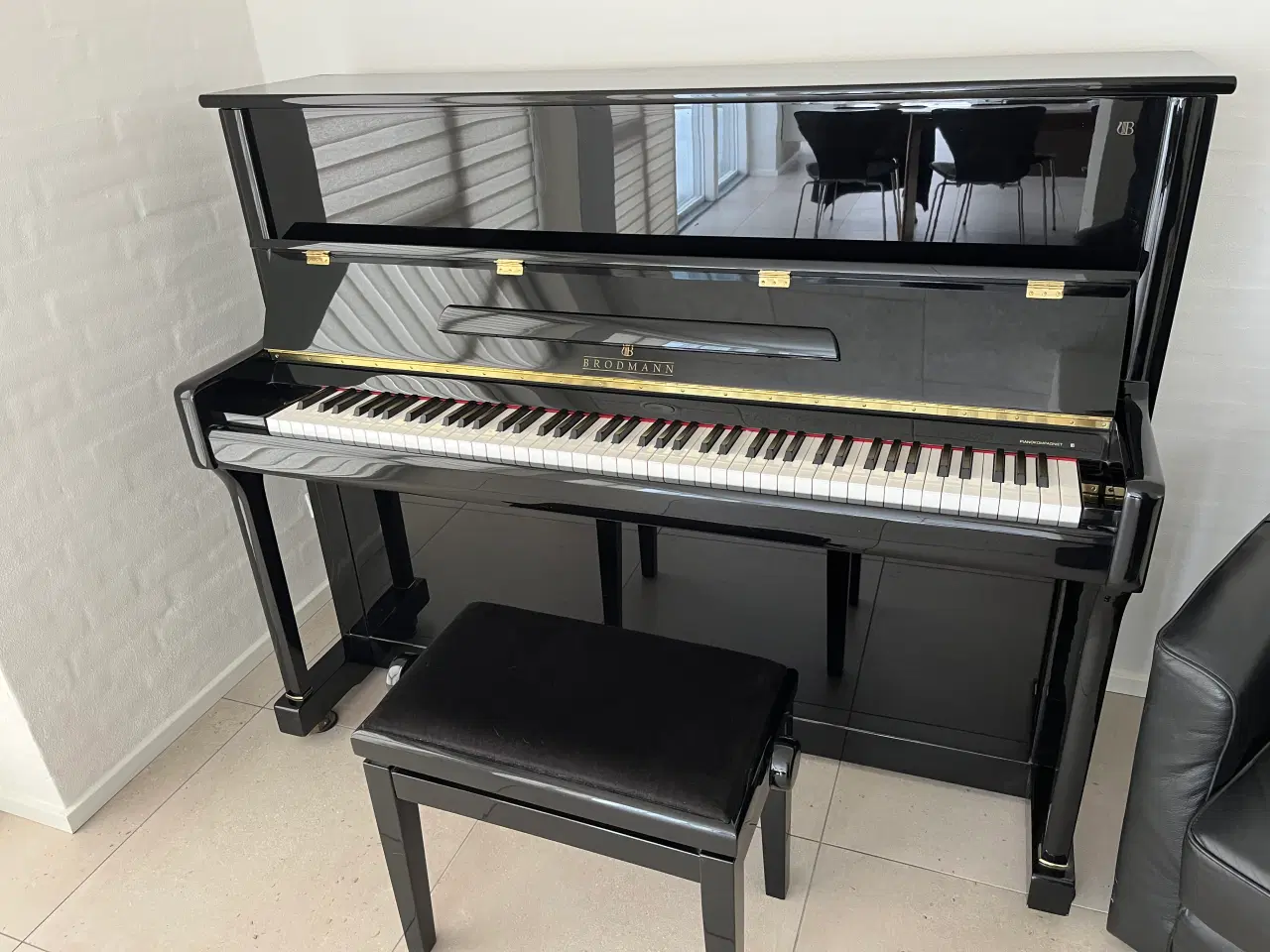 Billede 1 - Brodmann klaver sort højglans - meget velholdt