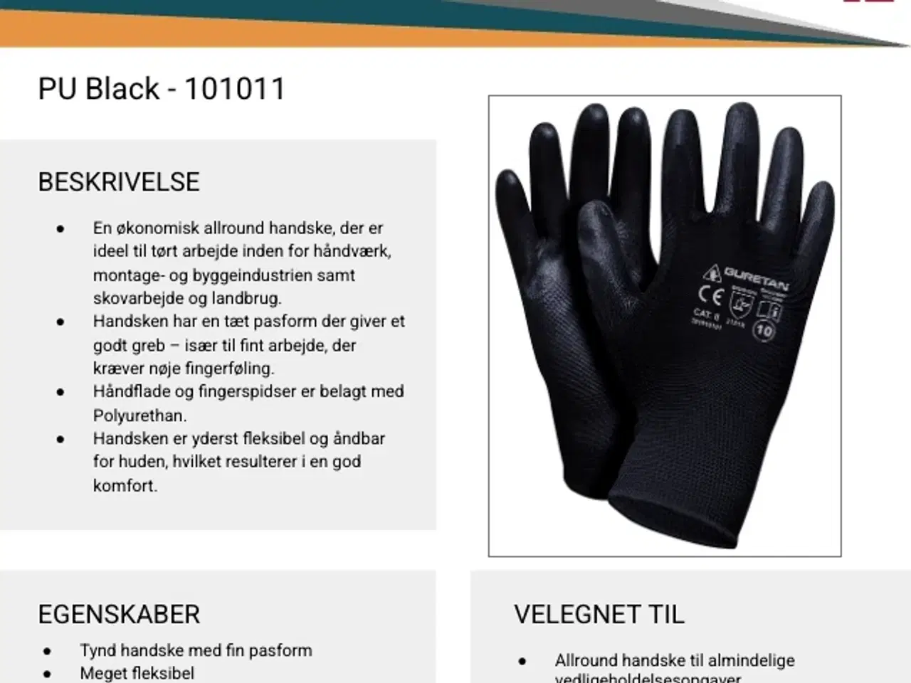 Billede 2 - Arbejdshandsker sort 2 kasse (480 par)