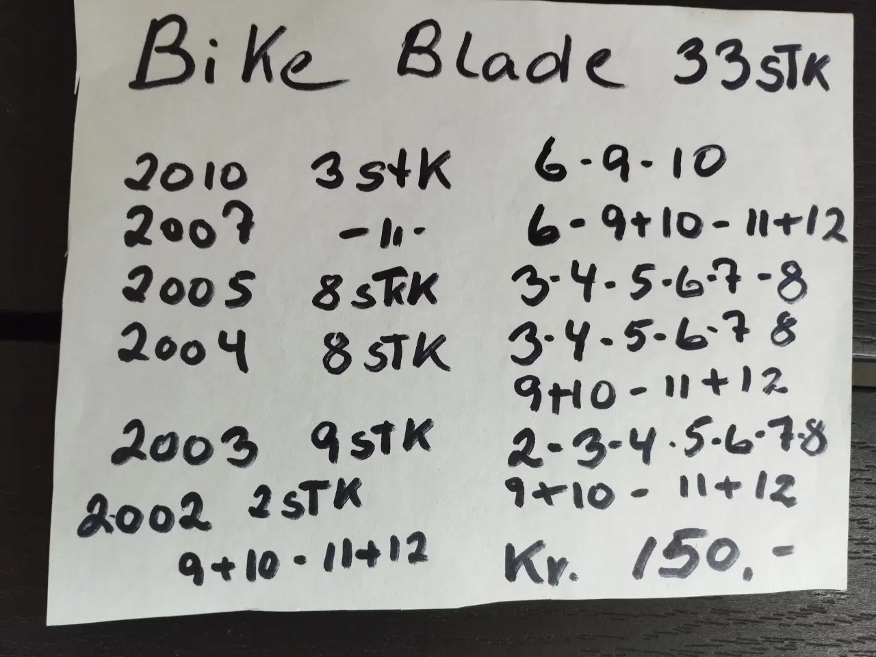 Billede 3 - 33 stk. Blade Bike. 
