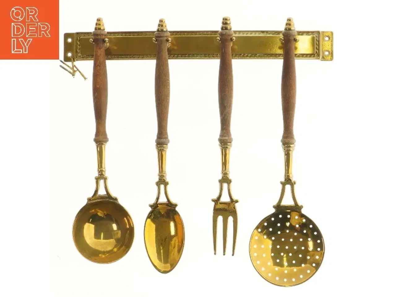 Billede 1 - Vintage grydeske sæt med ophæng (str. 36,5 cm)