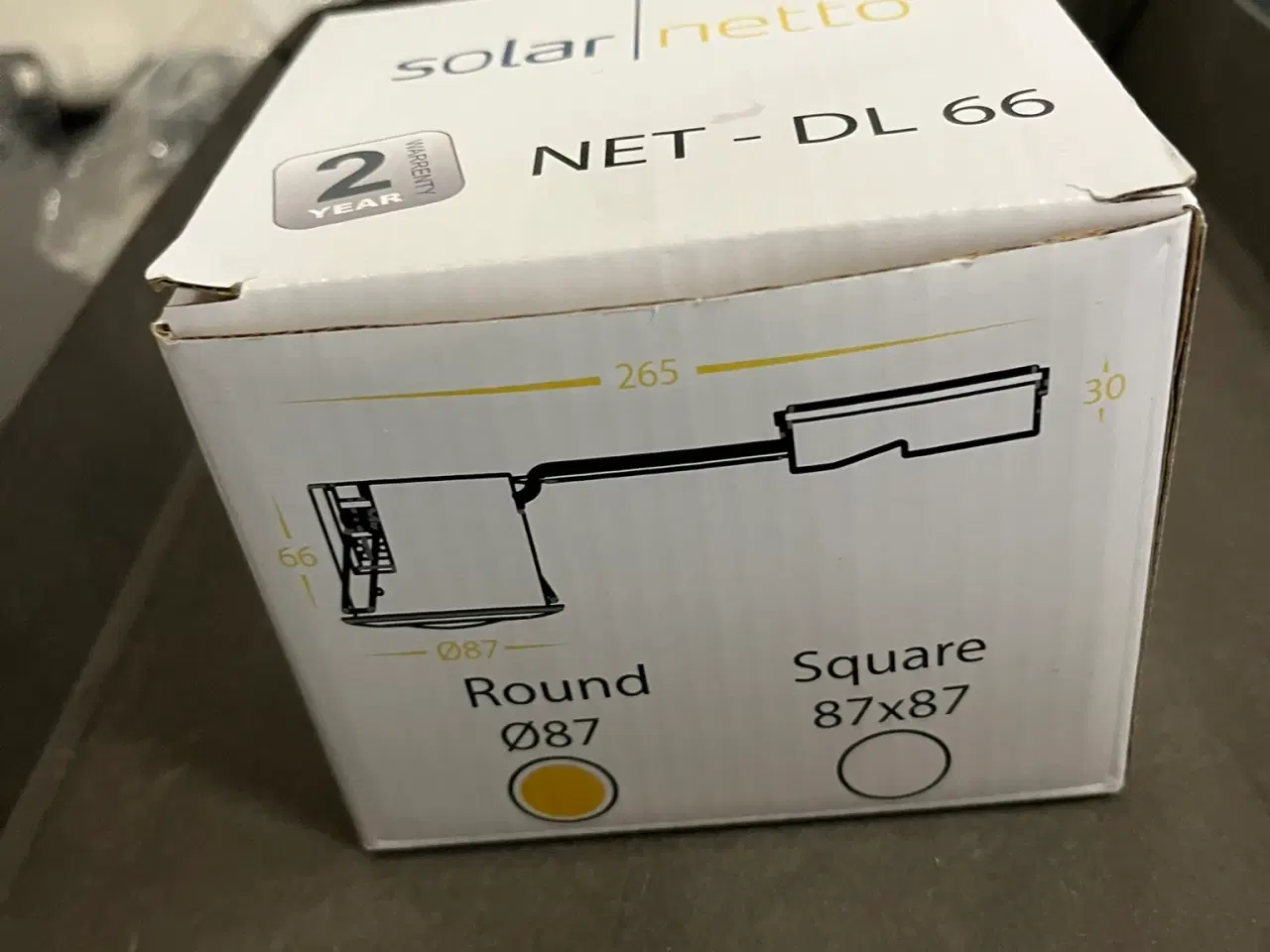 Billede 1 - 9 stk spot for indbygning  Hvide med lys kilde  5W