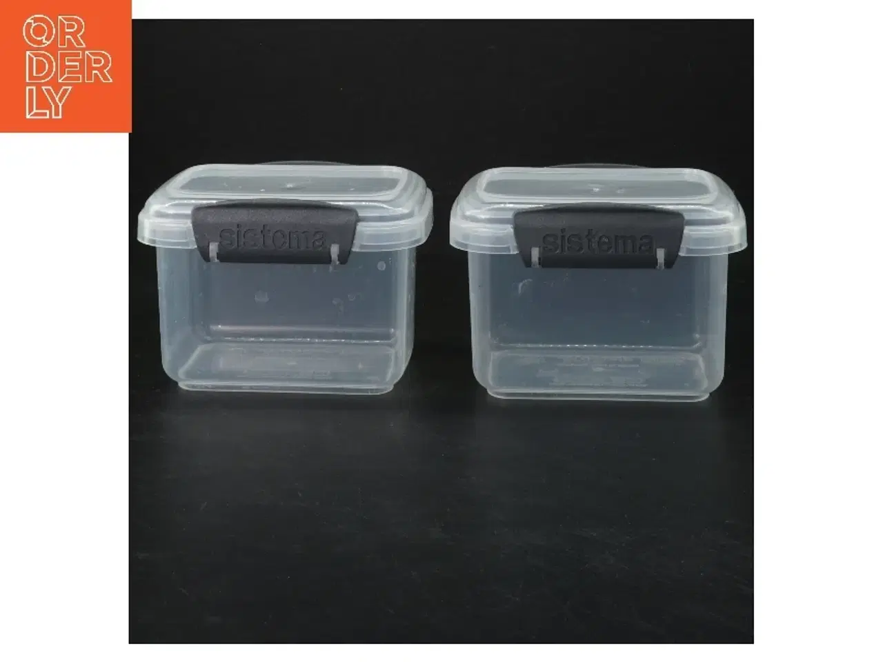 Billede 1 - Plastik opbevaringsbokse fra Sistema (str. 12x9x9 cm)