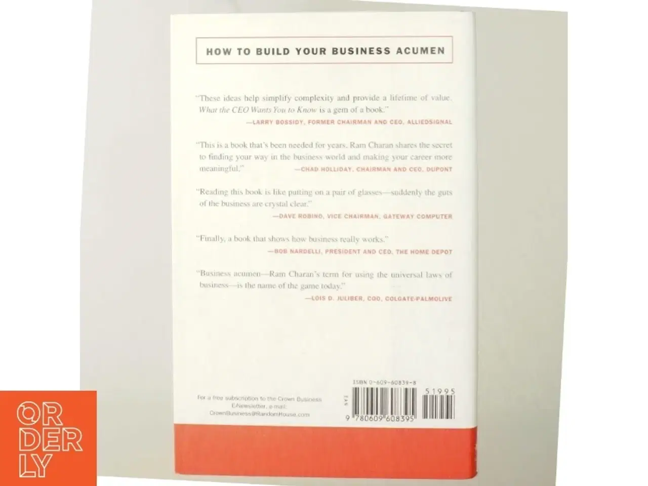 Billede 3 - What the CEO wants you to know : using business acumen to understand how your company really works af Ram Charan (Bog)