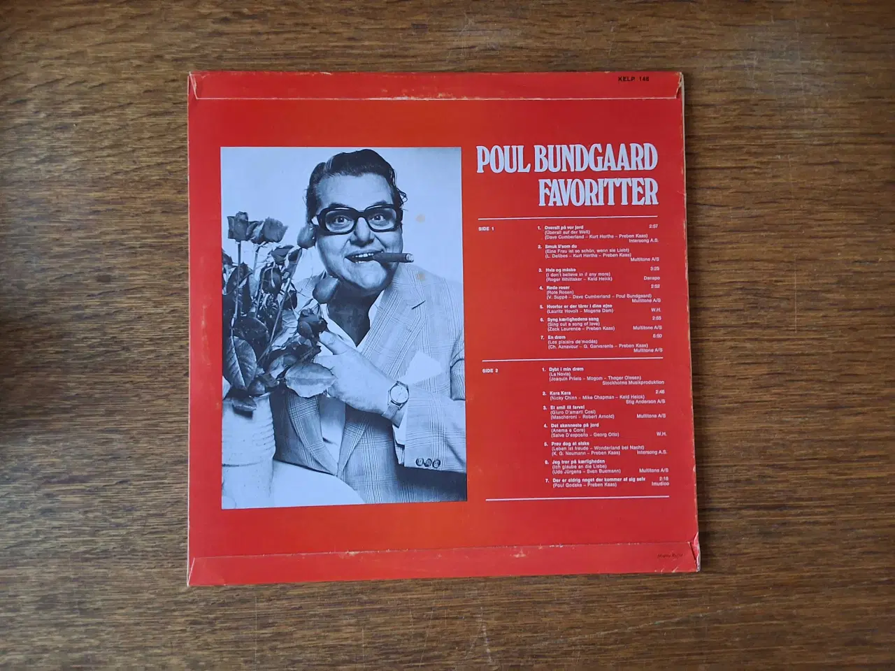 Billede 2 - LP - POUL BUNDGAARD - 14 FAVORITTER Musikalbum 