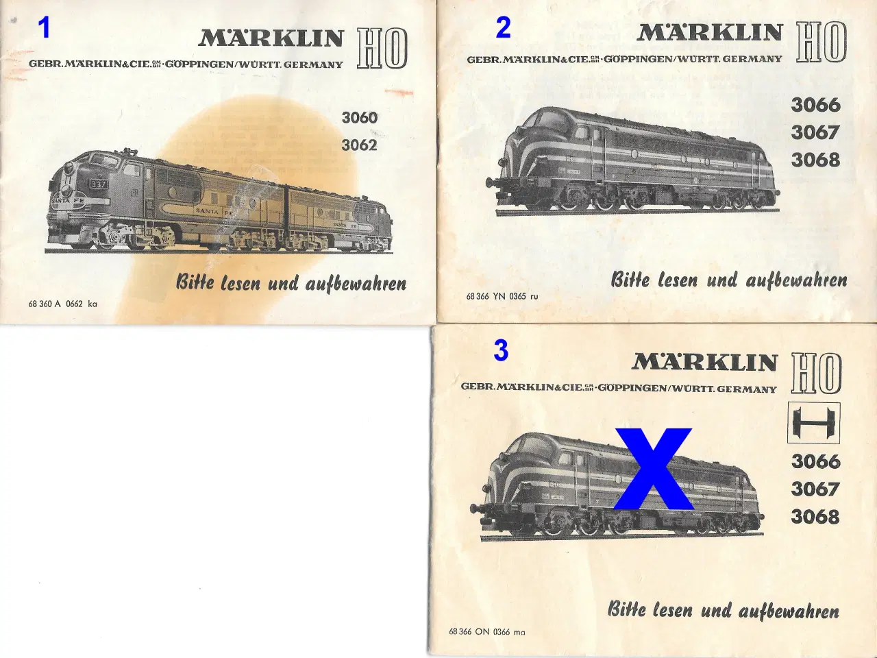 Billede 5 - Marklin: Vejledninger. til ældre lokomotiver 