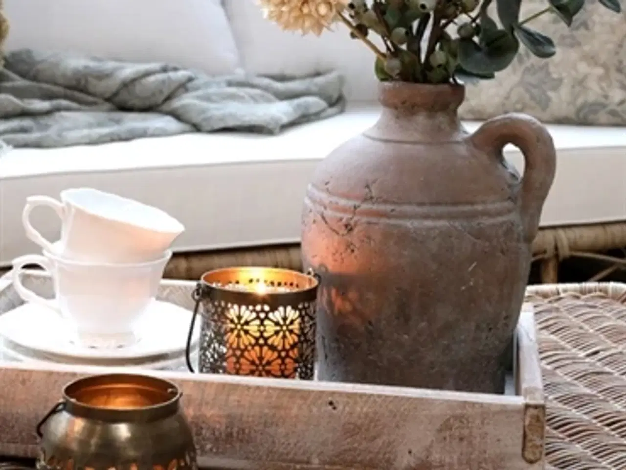 Billede 2 - Hurricane med mønster i messing,