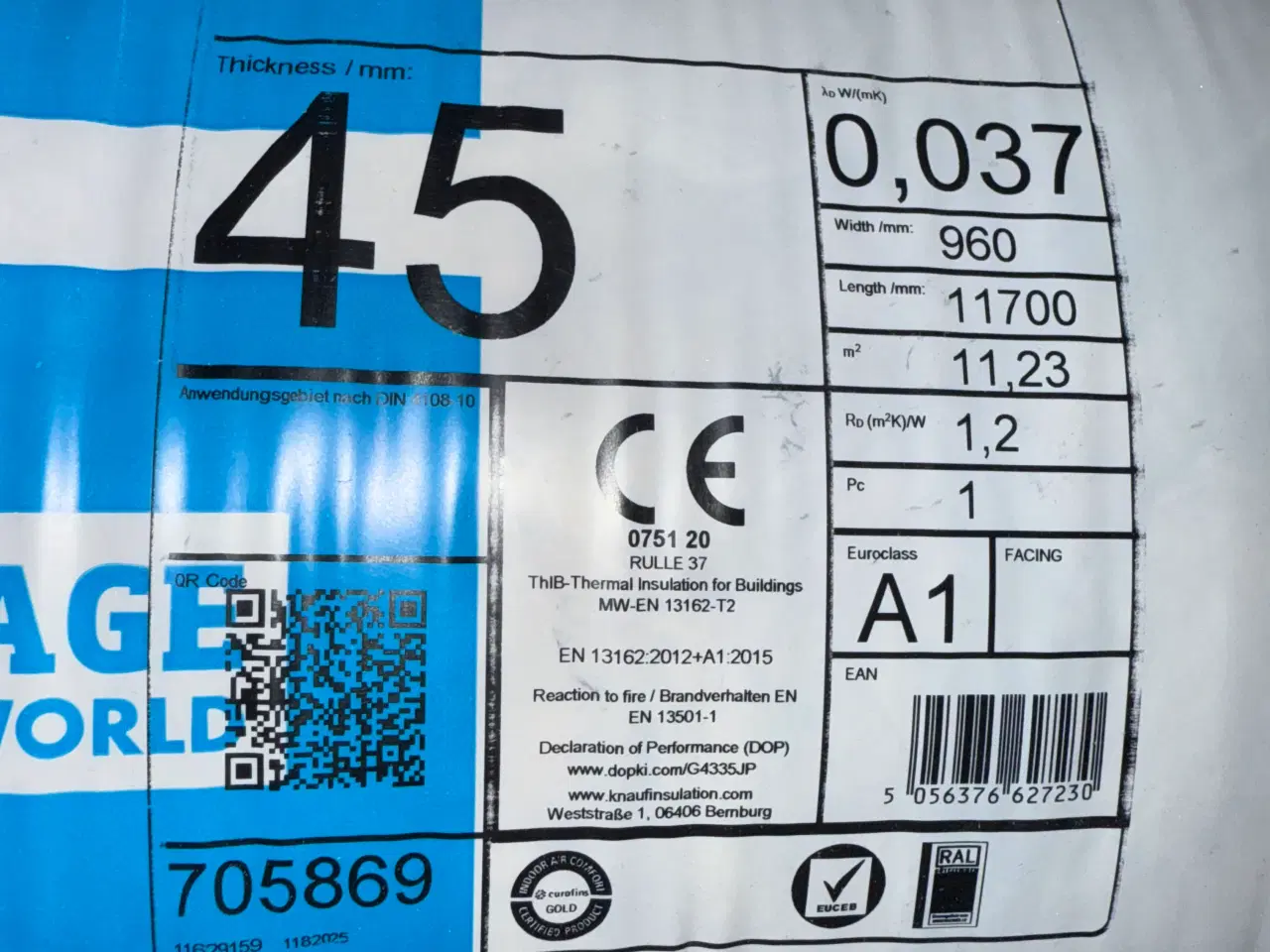 Billede 2 - Knauf isolering, 45x960x11700mm