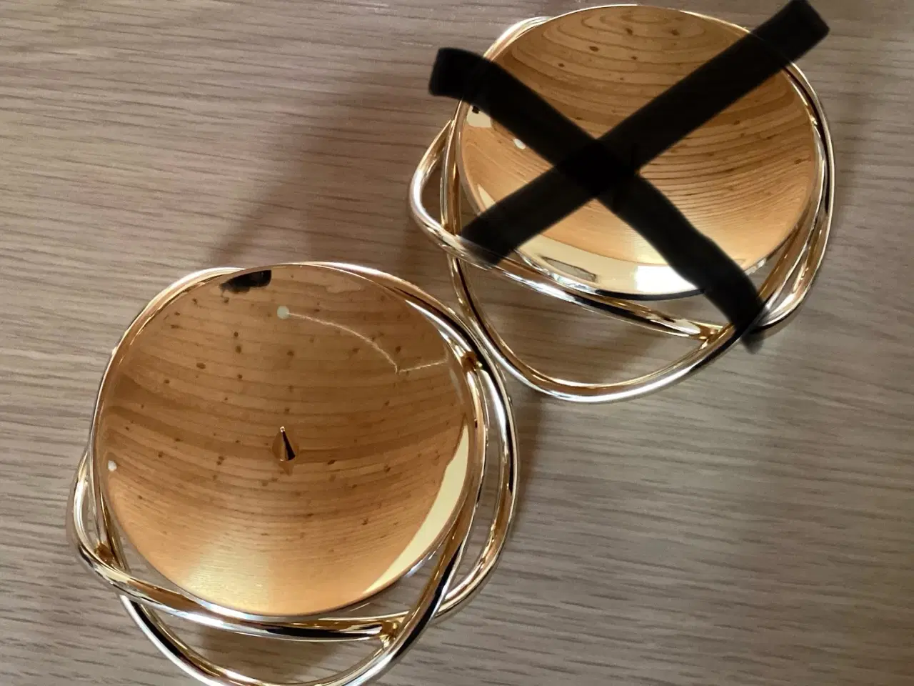 Billede 1 - Georg Jensen Glow lysestager i guld, 1 stk. SOLGT.