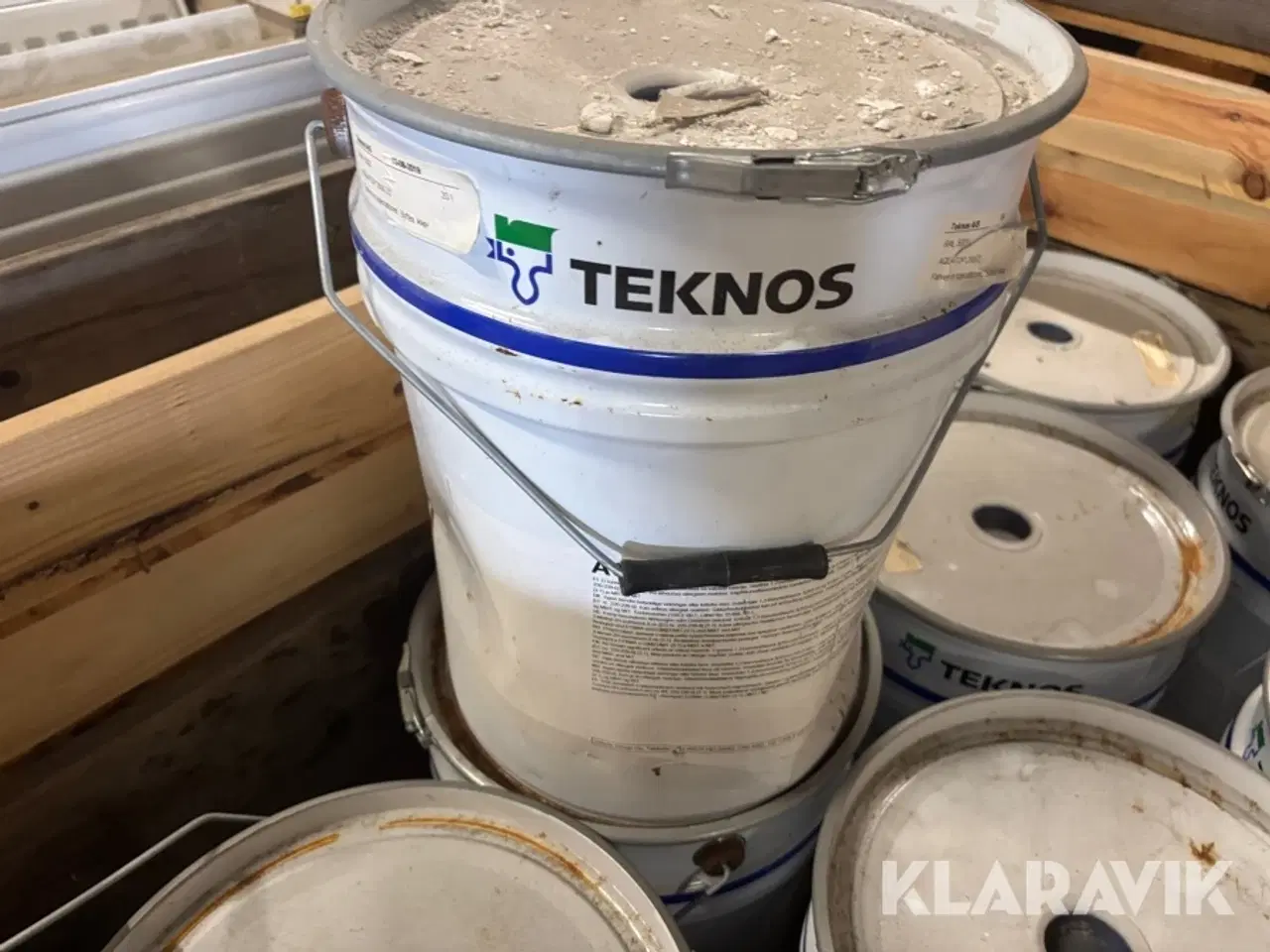 Billede 6 - Træbeskyttelse Teknos Ral: 5003 14 styk