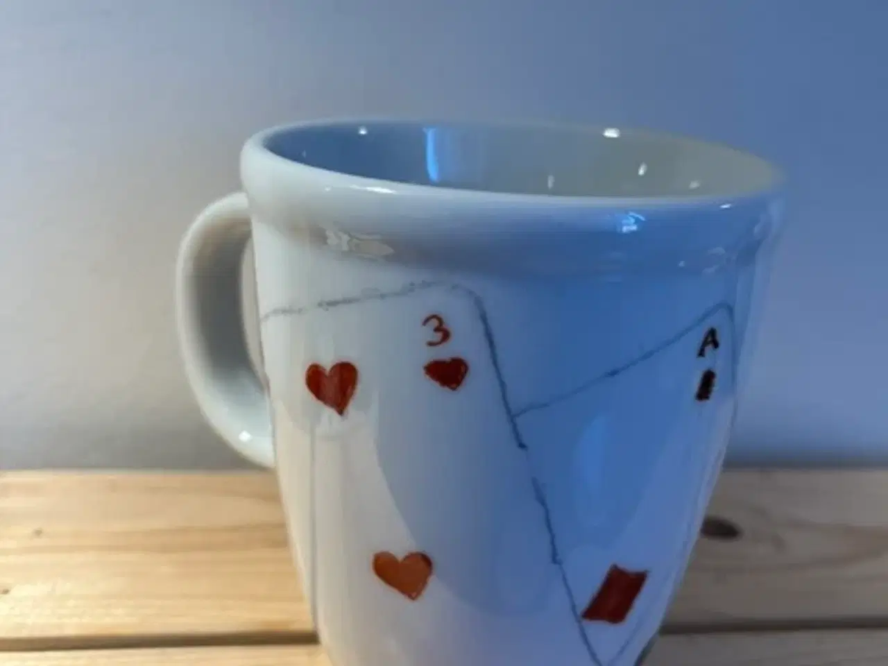 Billede 1 - Retro Bodum nr. 16 krus – Spillekort-motiv