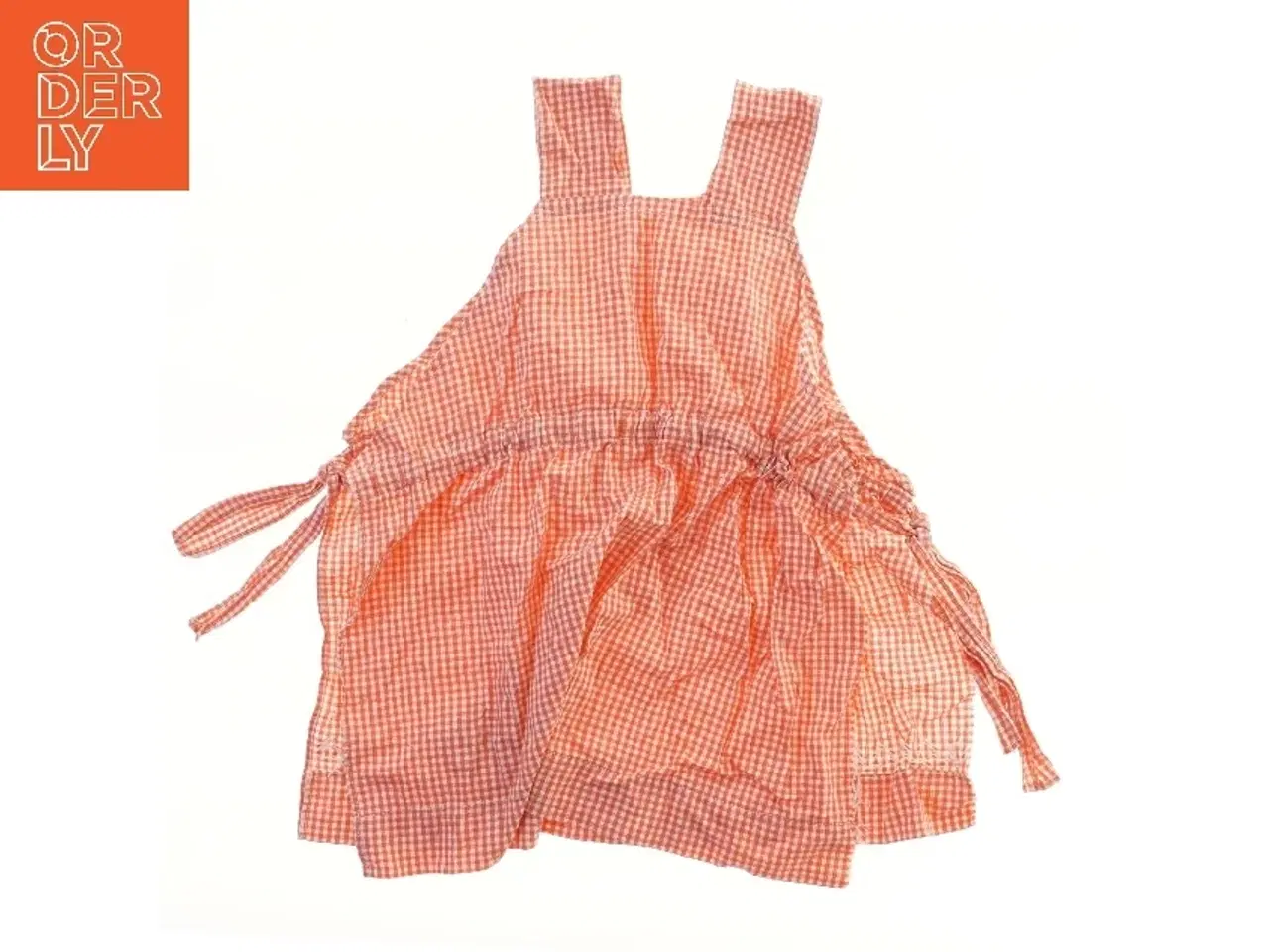 Billede 2 - Orange ternet kjole str. 2-3 år
