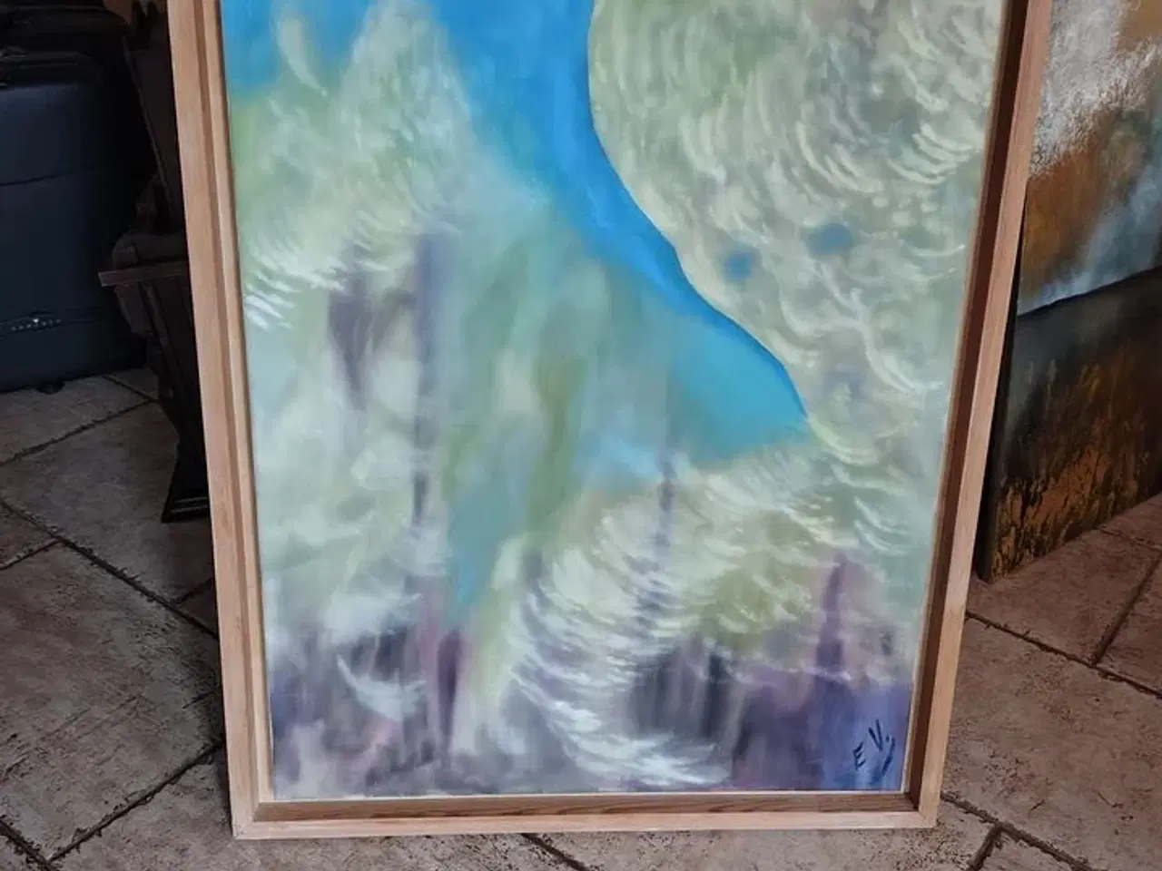 Billede 2 - Maleri SIGN. E. V. (ERIK VITCETZ)