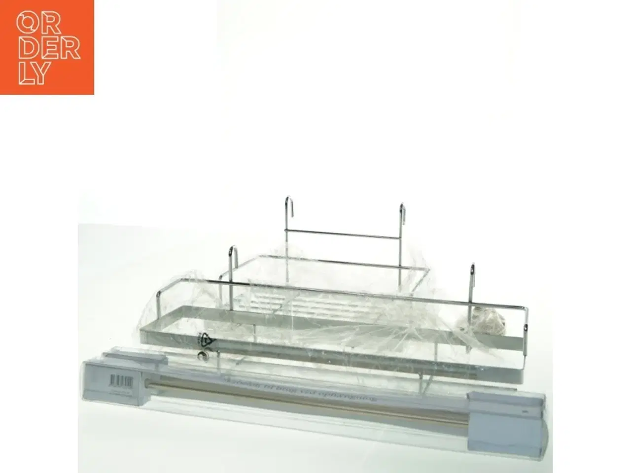 Billede 3 - Køkkenhylder i glas og plast (str. 38x13 og 25x19 cm)