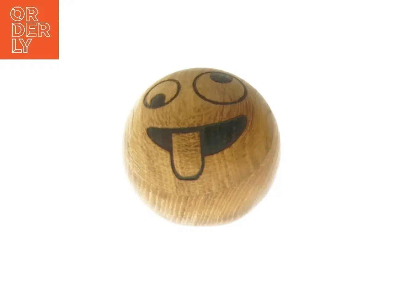 Billede 3 - Træ kugle med smiley ansigt fra Spring Copenhagen (str. Ø 7 cm)