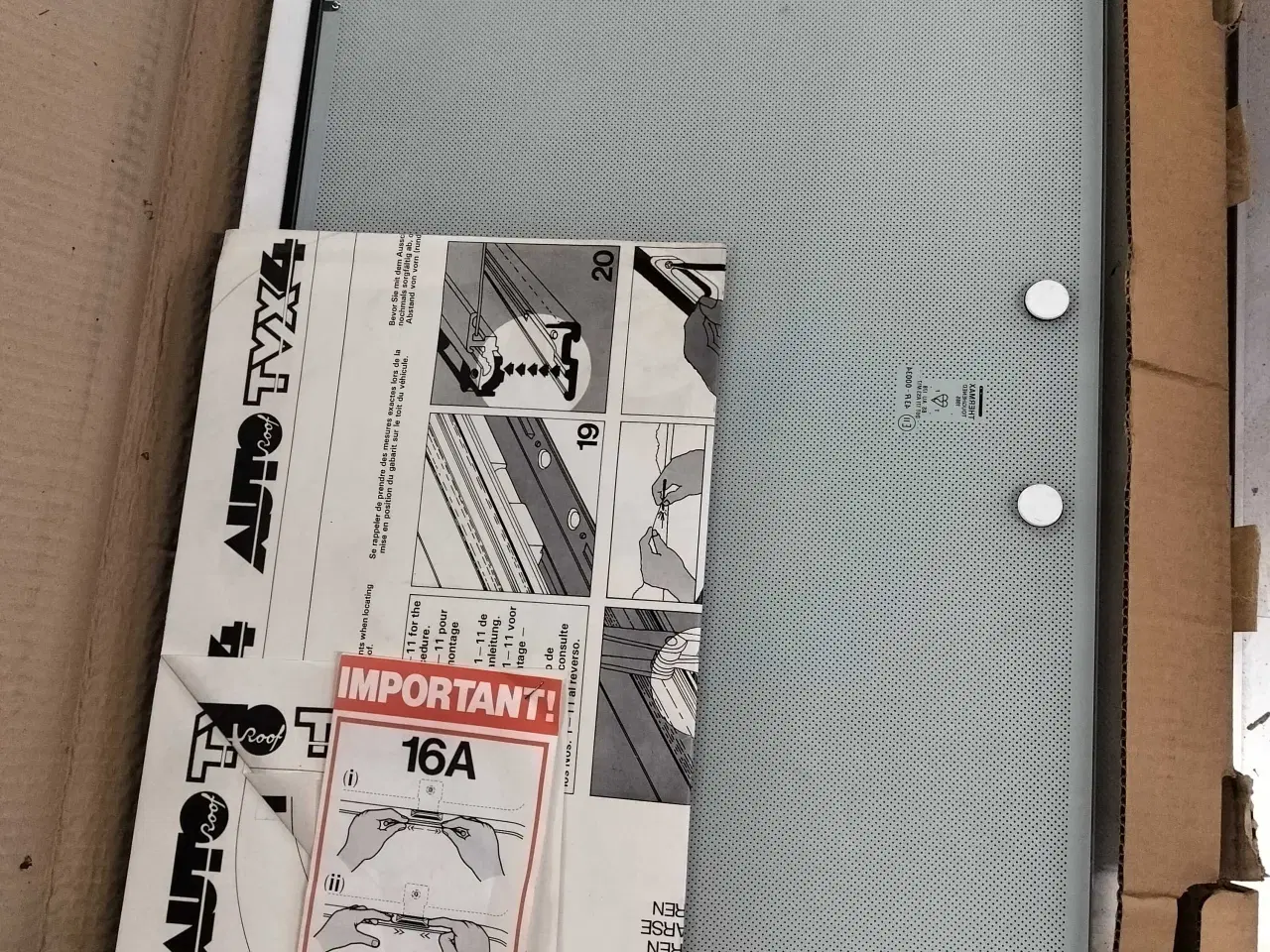 Billede 1 - Hvidt soltag, helt nyt (overgemt)