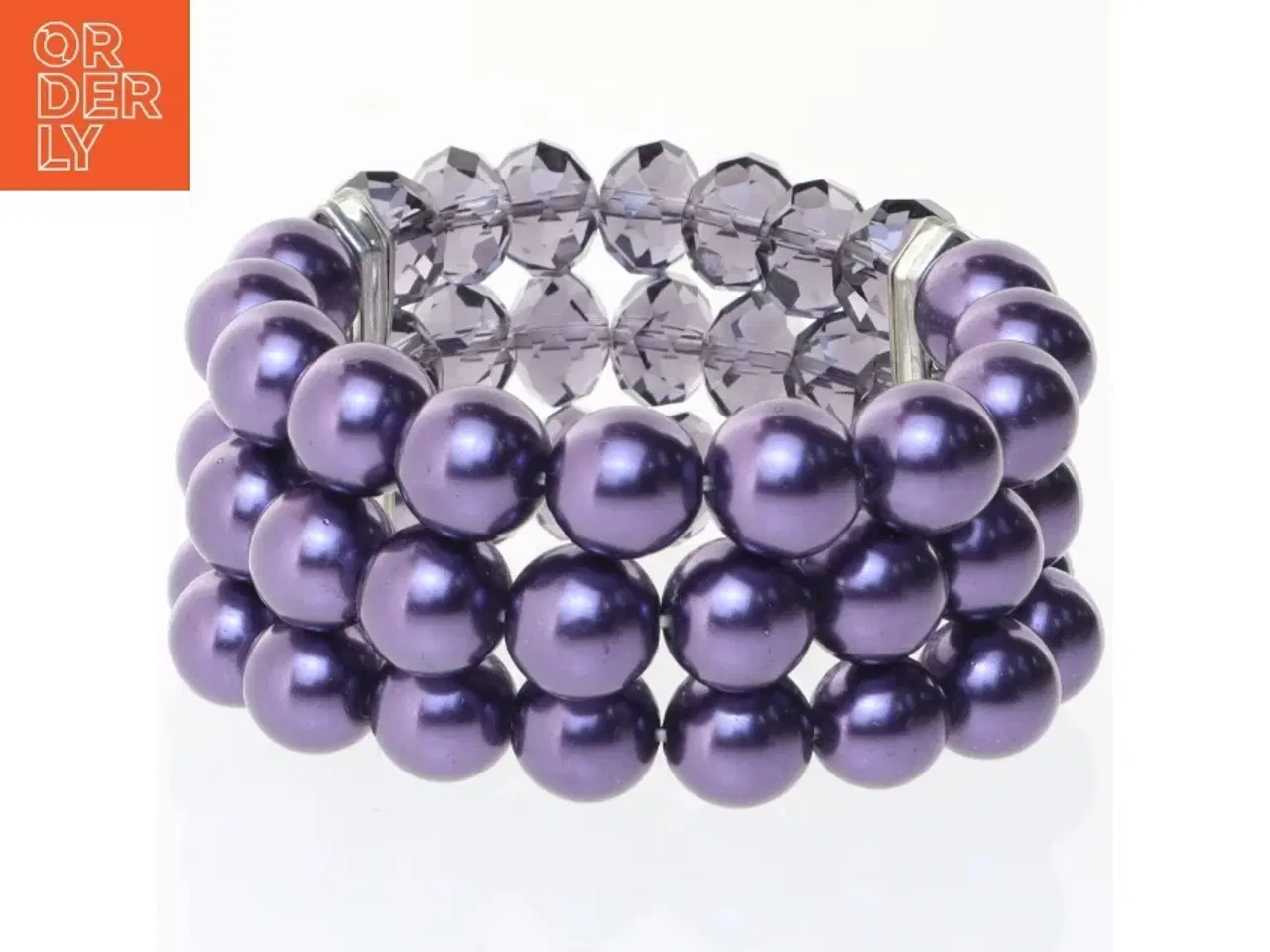 Billede 2 - Flerstrenget perlearmbånd (str. Ø 6 cm)