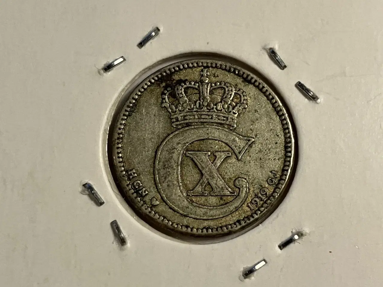 Billede 2 - 25 øre 1919 Danmark