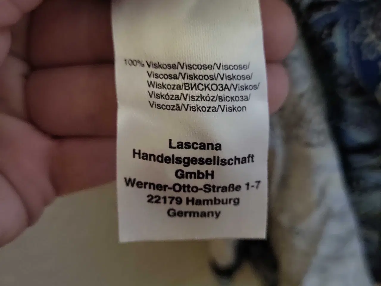 Billede 10 - Lang Blå Kjole Med Mønstre