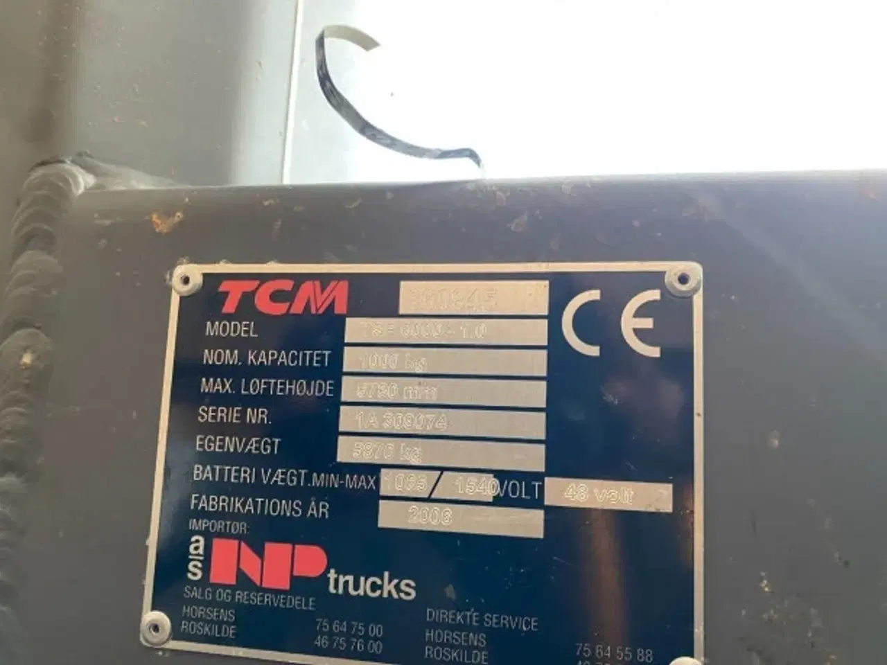 Billede 8 - TCM TSP 6000-1.0 Plukketruk