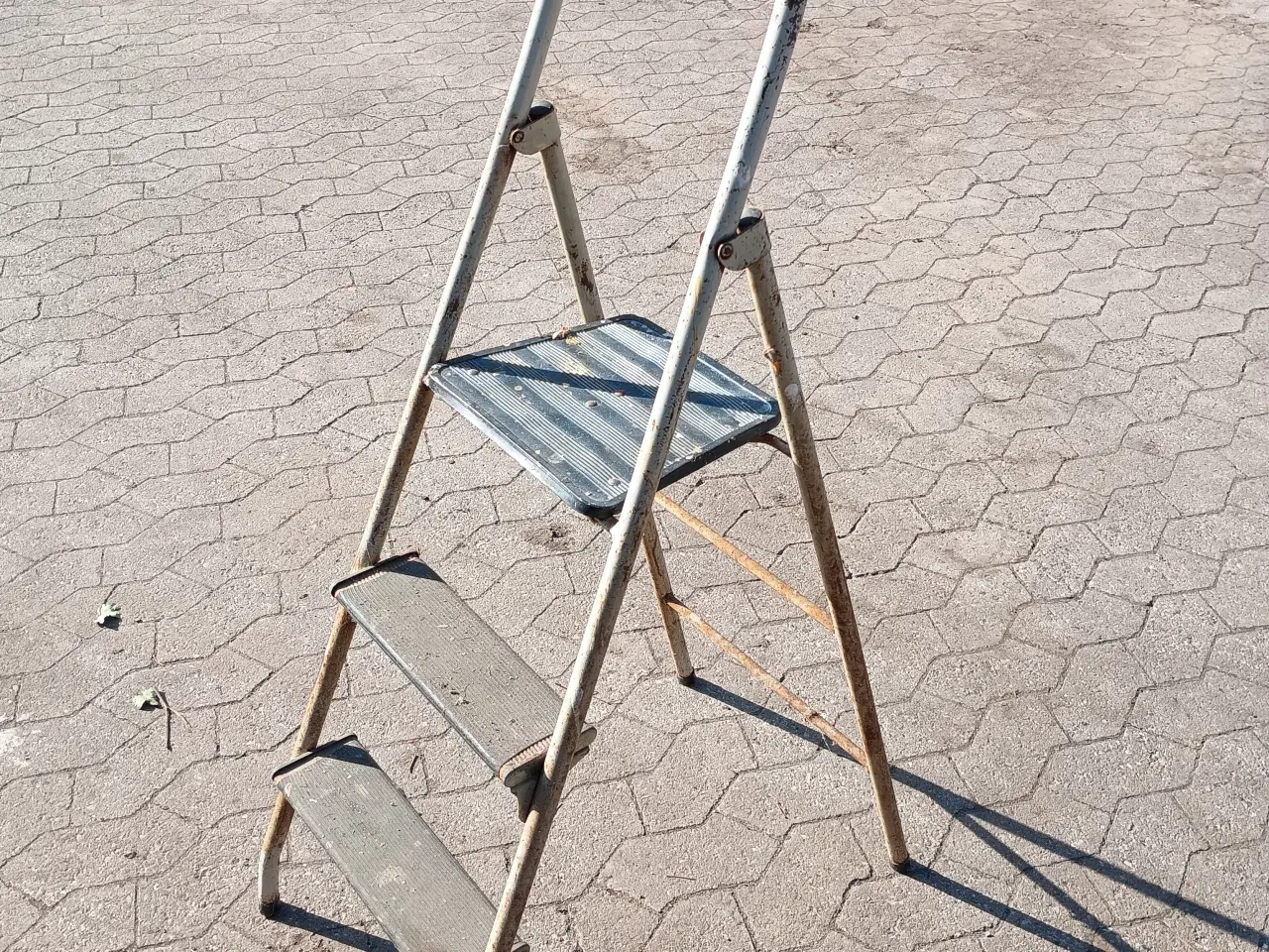 Billede 1 - Vintage stige med fin patina.