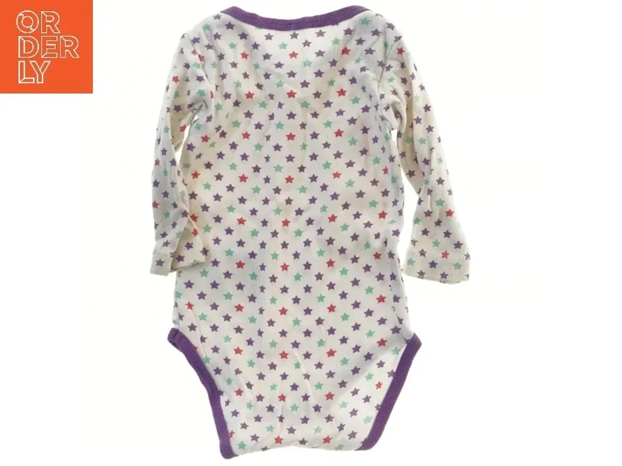 Billede 2 - Langærmet bodystocking med stjernemønster (str. 62)