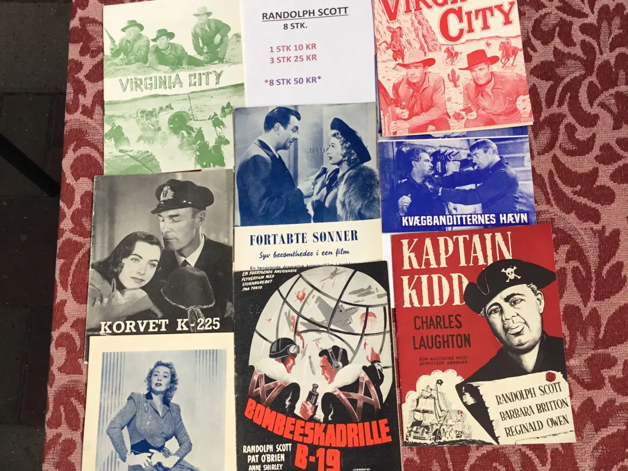 Billede 1 - Randolph Scott Kaptajn Kidd + 7 andre