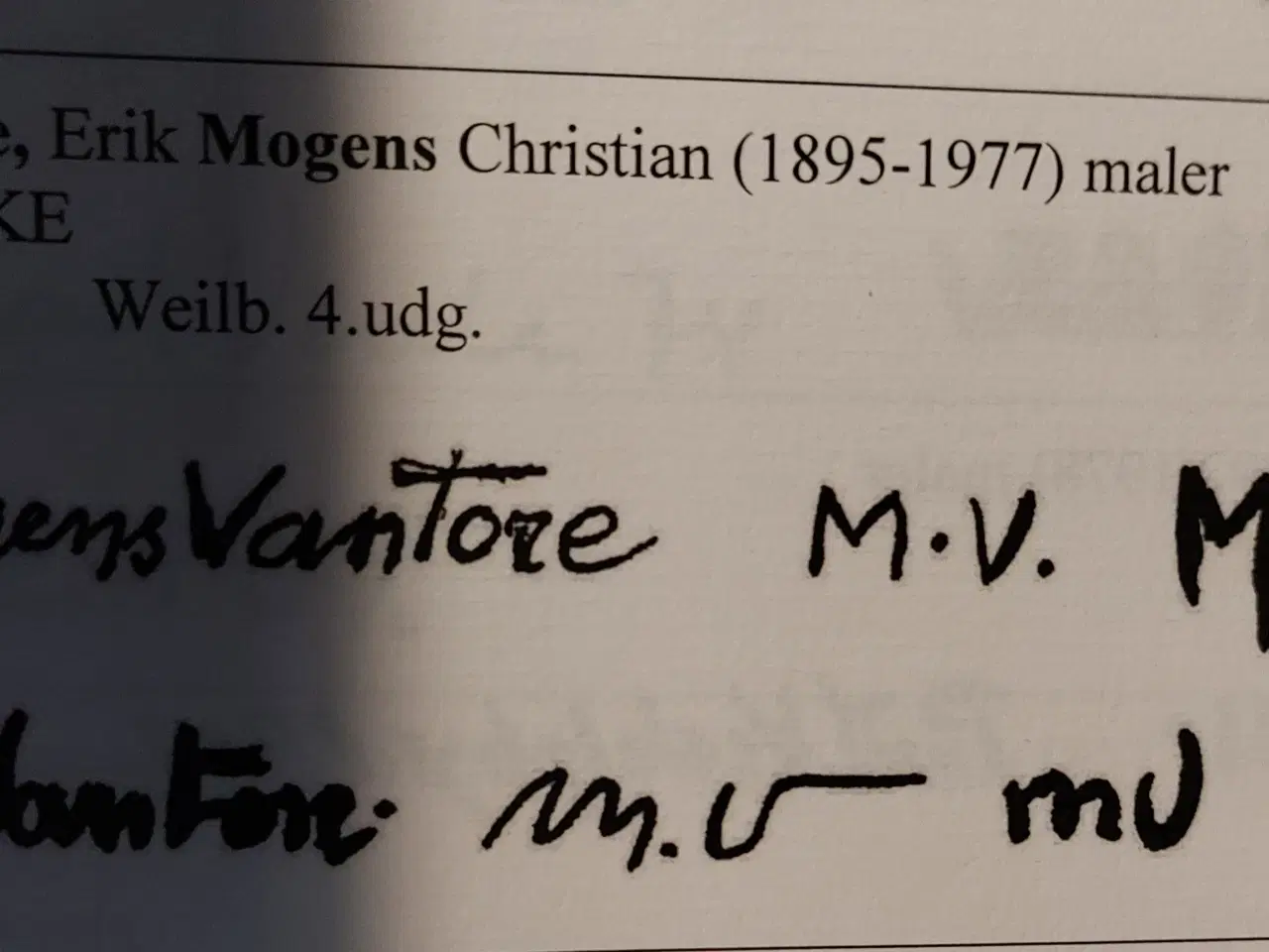 Billede 5 - MOGENS VANTORE - ( 1897 - 1977 ) - oliemaleri