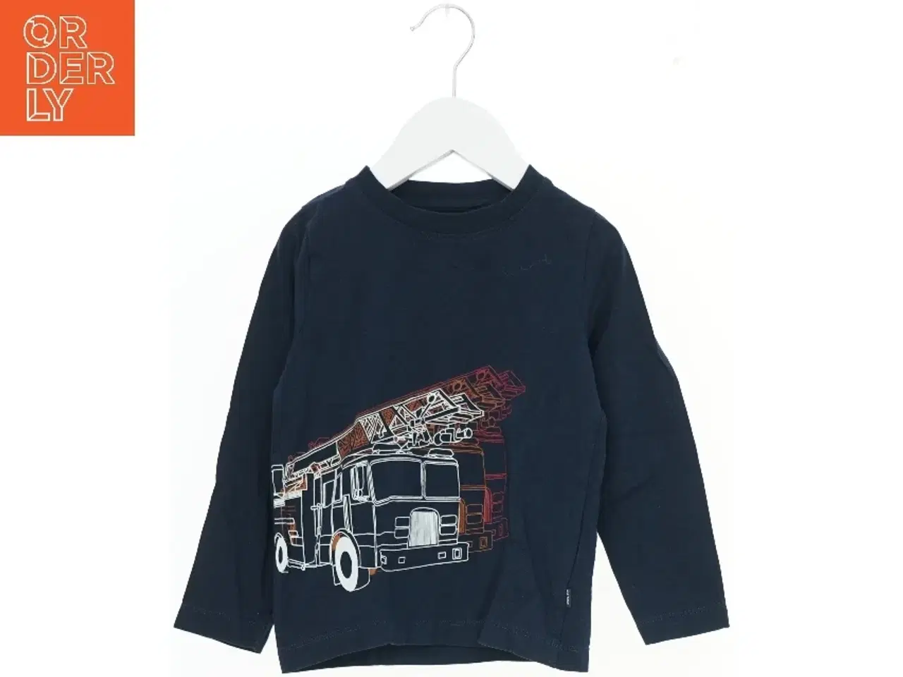 Billede 1 - Langærmet bluse med brandbilprint fra Me Too (str. 98)