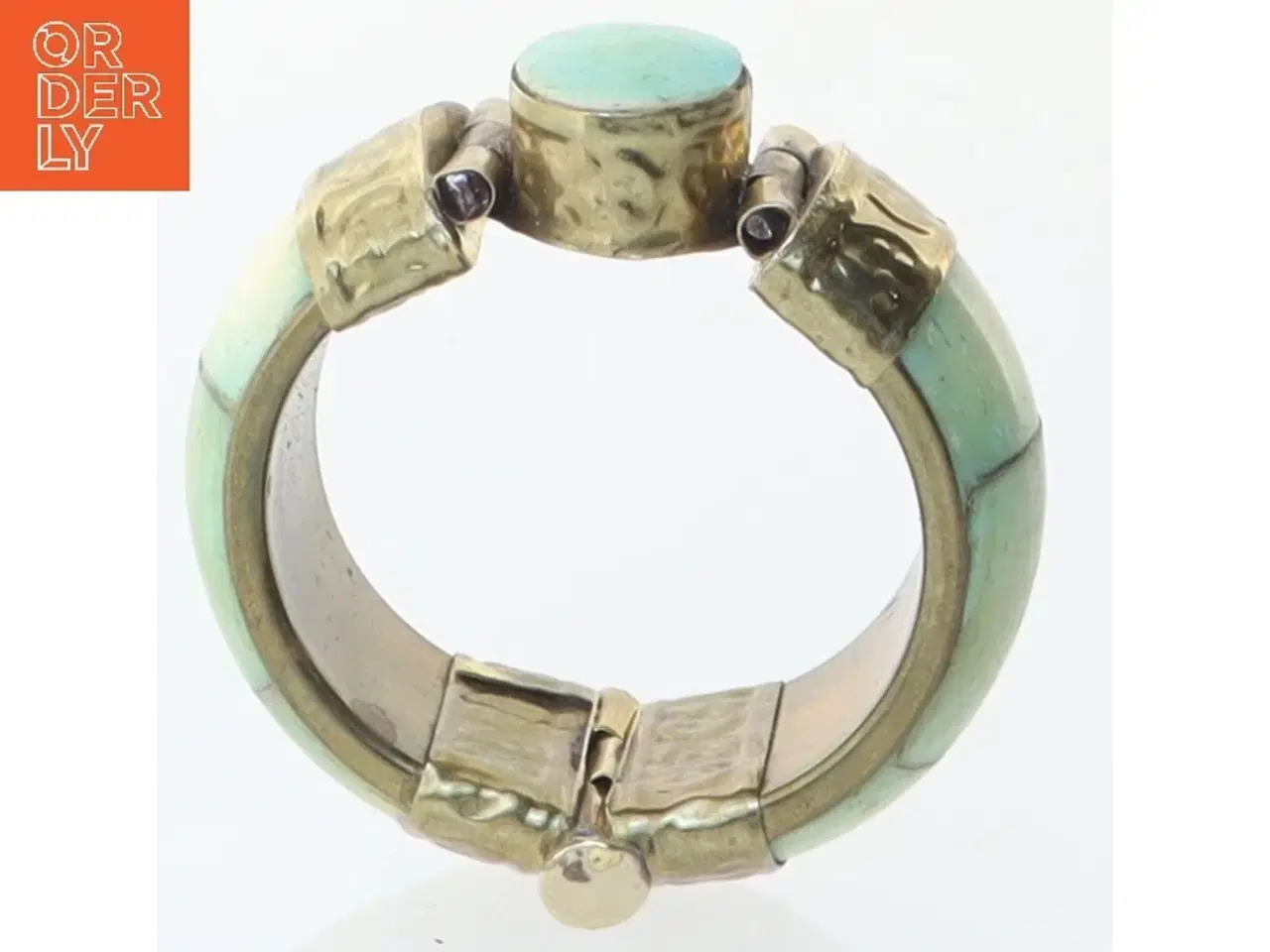 Billede 2 - Vintage armbånd med turkis sten (str. Ø 6 cm)