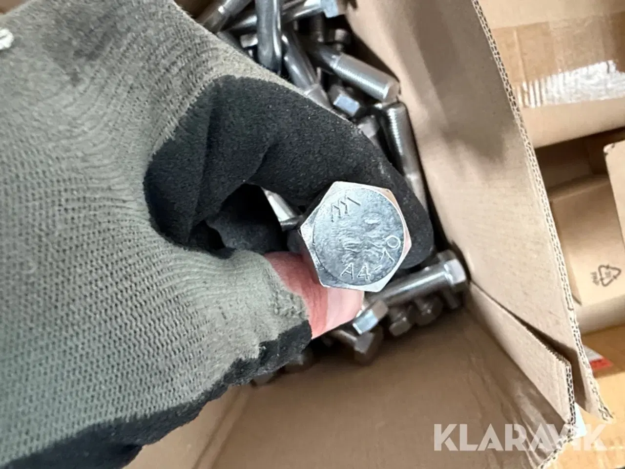 Billede 4 - Lot - bolte og møtrikker rustfri og syrefast stål - 1 palle