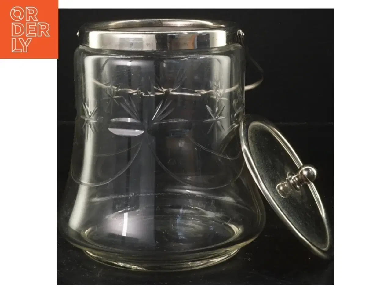 Billede 2 - Glasskrukke med låg (str. 15 cm)