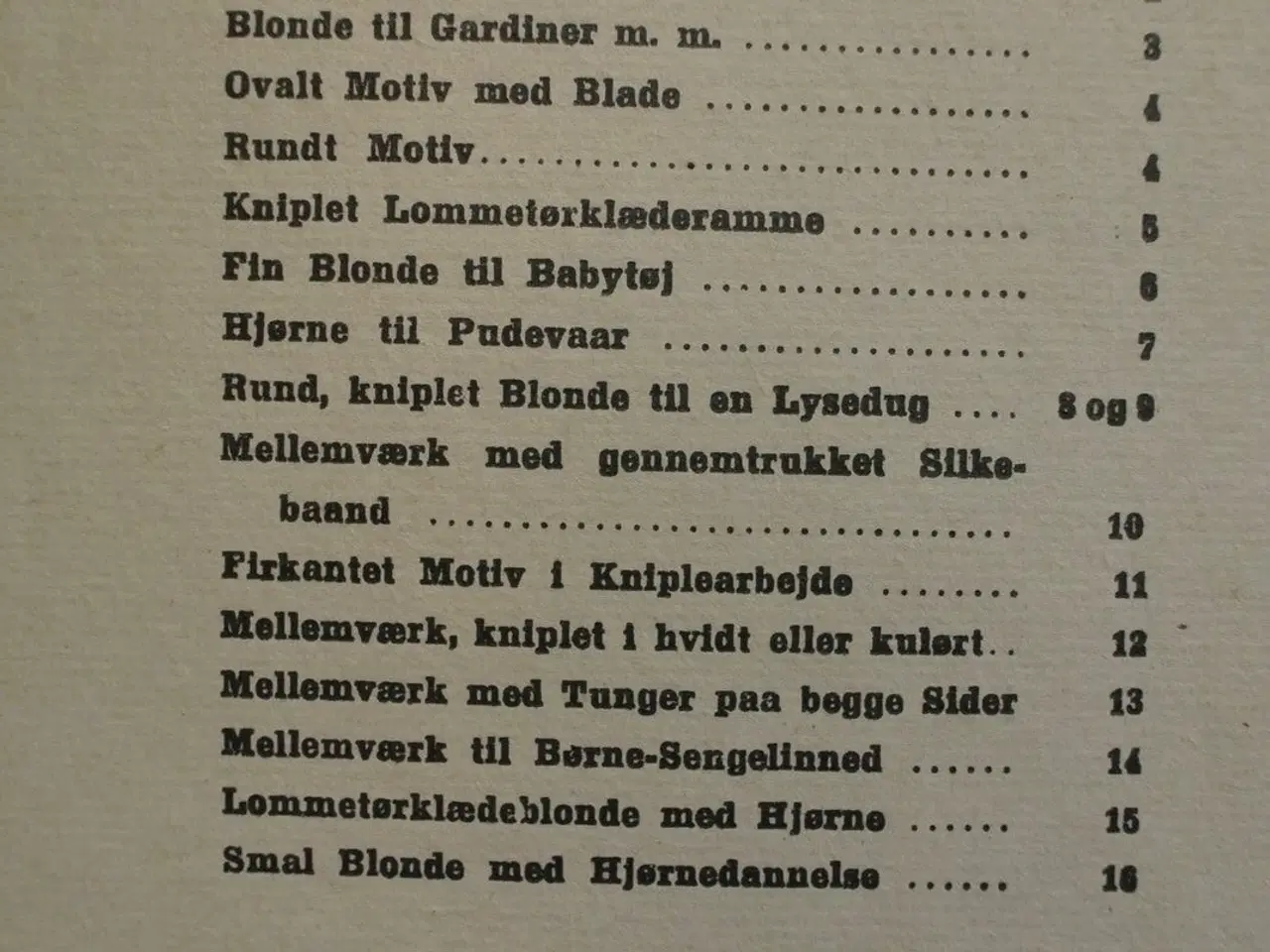 Billede 2 - kniplebog nr. 3, emne: håndarbejde