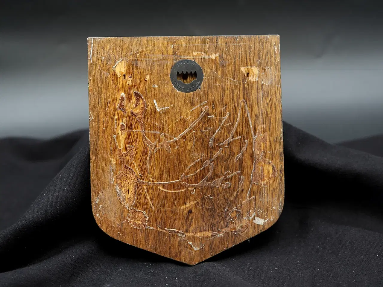 Billede 2 - Borough of Medina vintage træskjold