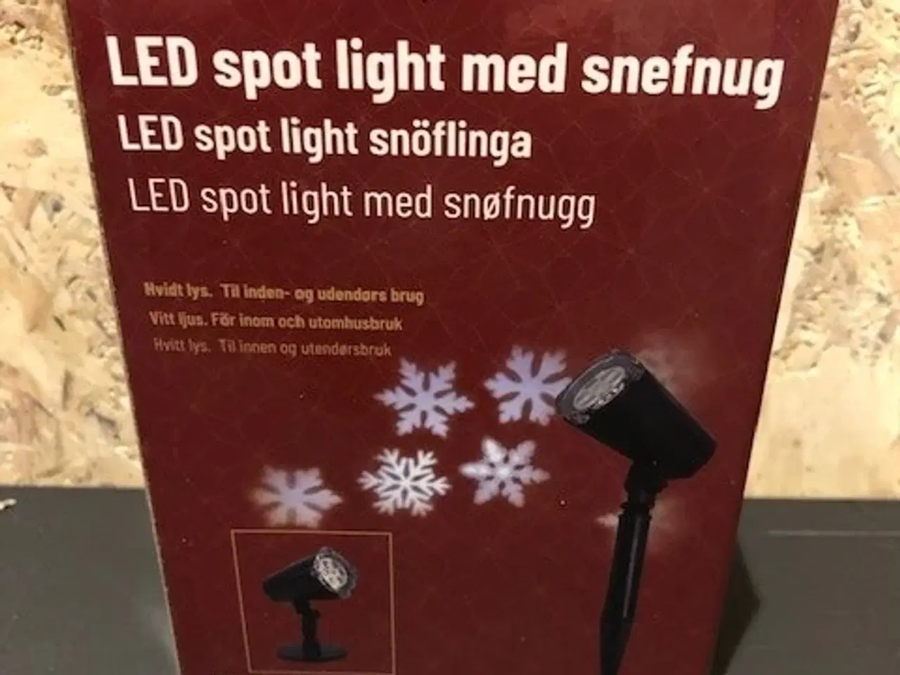 Billede 1 - LED spot med snefnug