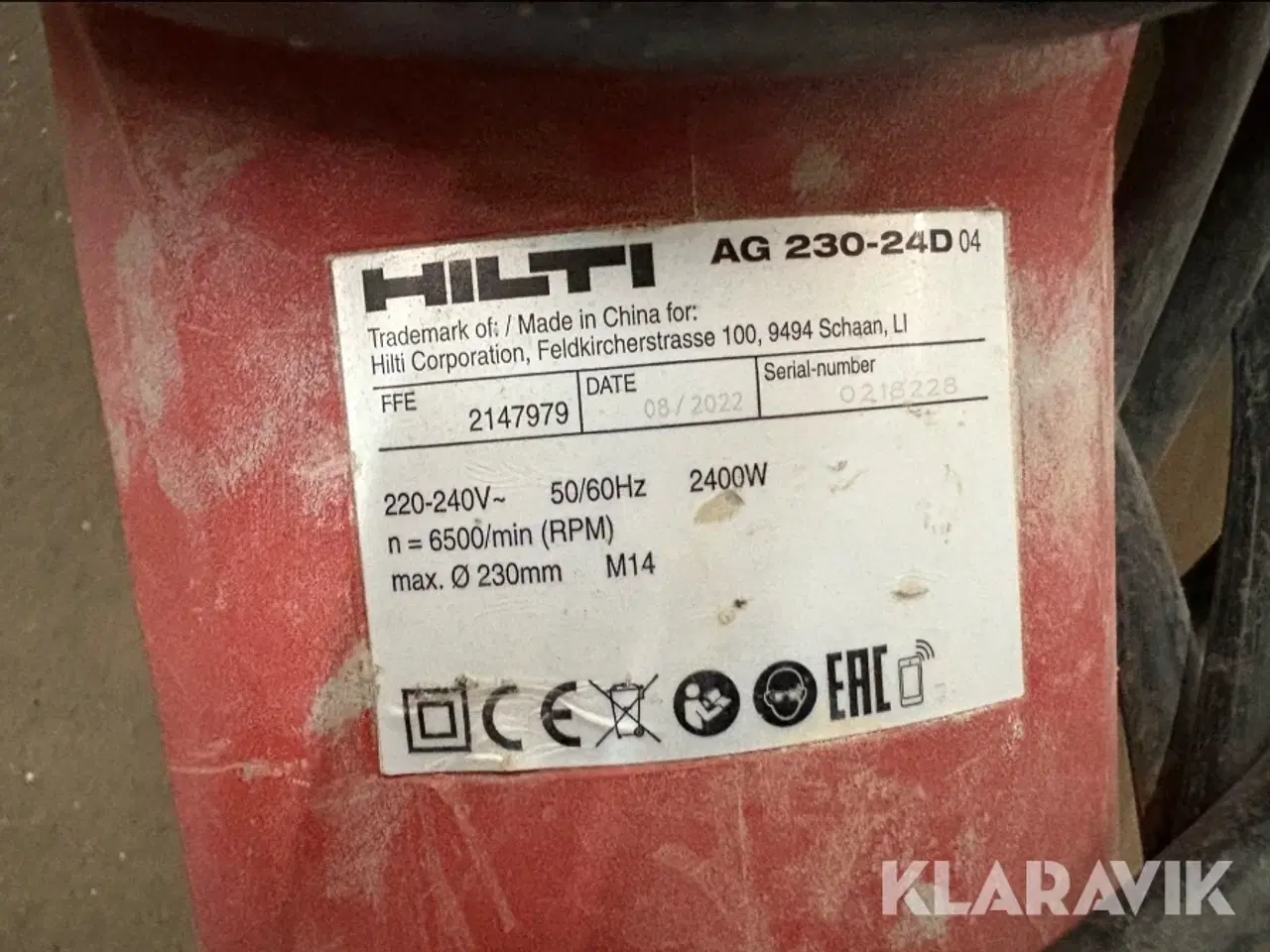 Billede 3 - Vinkelsliber Hilti AG 230-24D