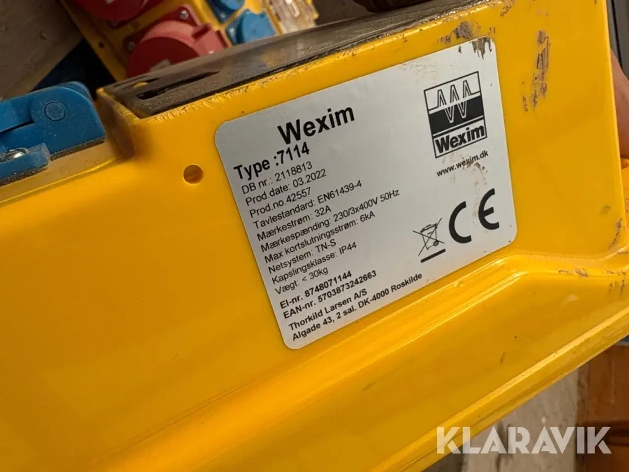 Billede 10 - Byggestrømstavler NST/Wexim - 6 styk