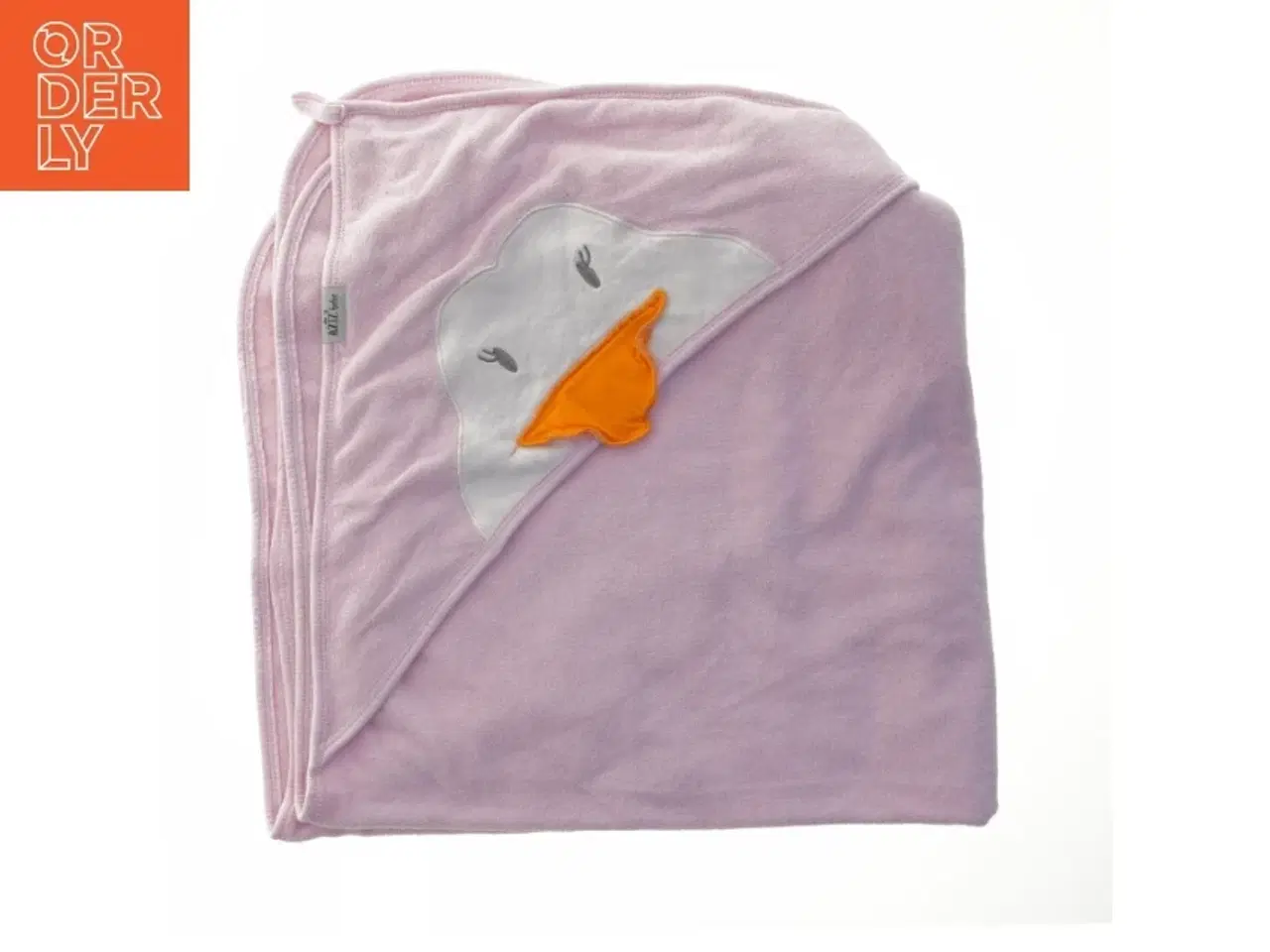 Billede 1 - Baby håndklæde med hætte og andemotiv fra Aziz Bebe (str. 85x85 cm)