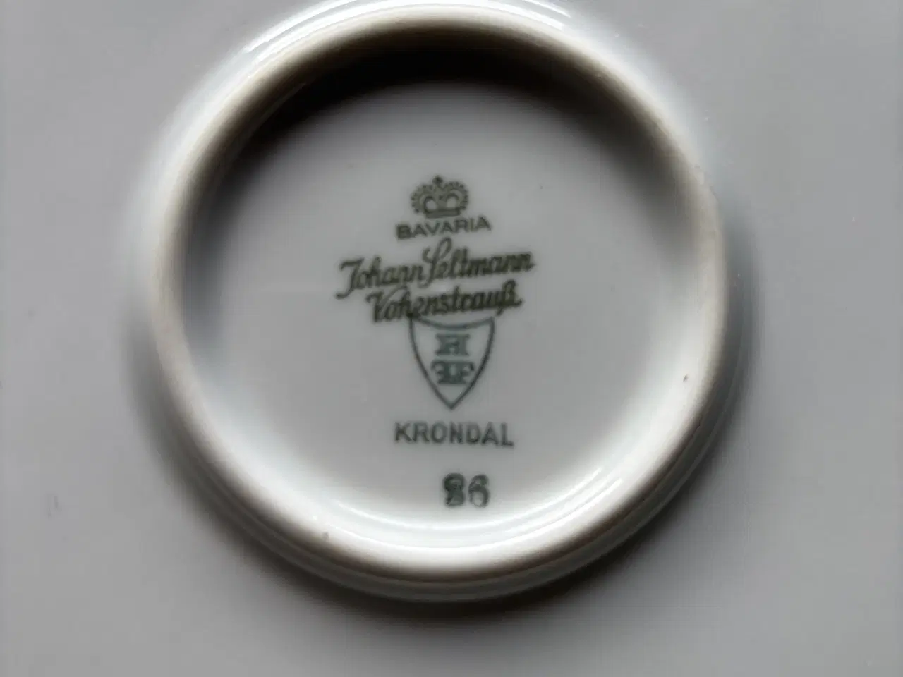 Billede 5 - Kaffestel, blå krondal