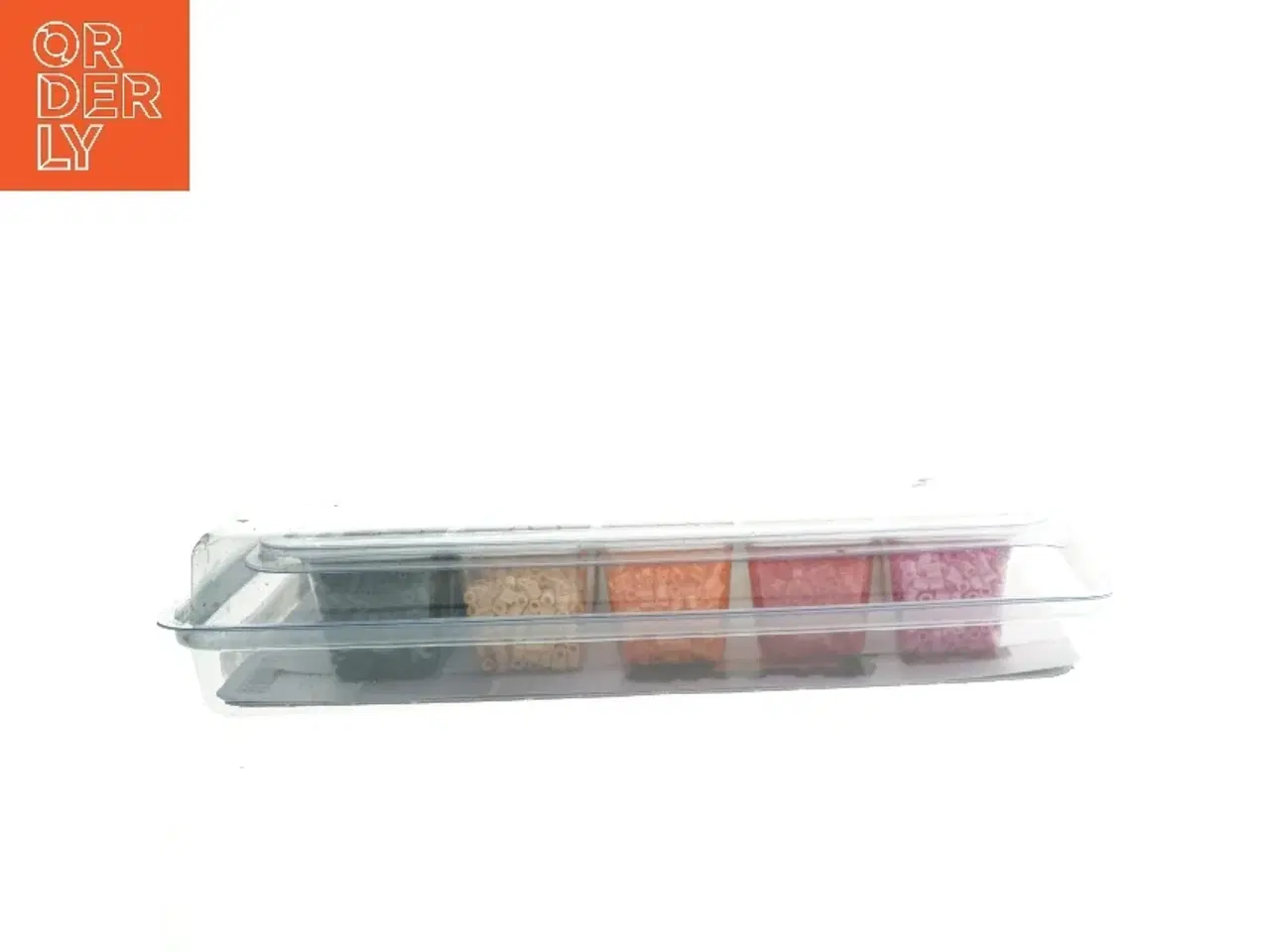 Billede 2 - Perler i plastopbevaring fra Panduro (str. 40x35 cm)