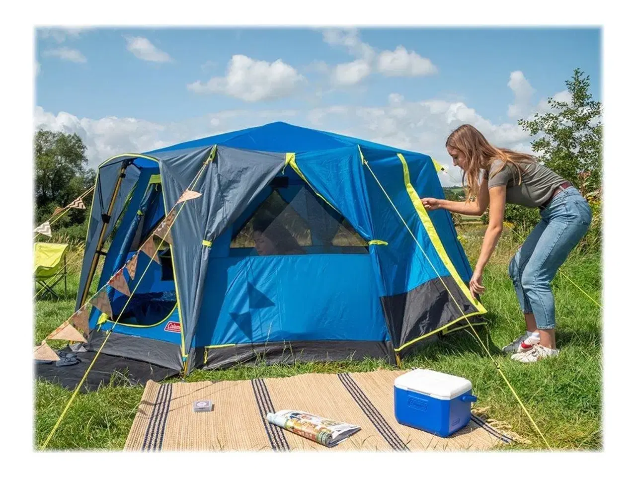 Billede 4 - Køleboks Coleman FlipLid 6 – 4,7 l – blå/hvid