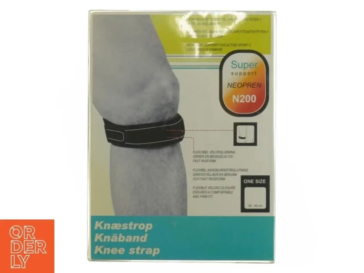 Billede 1 - Knæstrop i neopren (str. One Size, 30-40 cm knæomkreds)