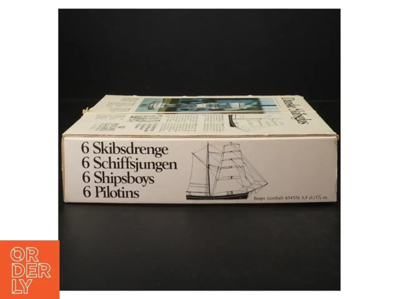 Billede 3 - Glasklar danske skibs-snapseglas fra Holmegaard (str. 3,5 cl)