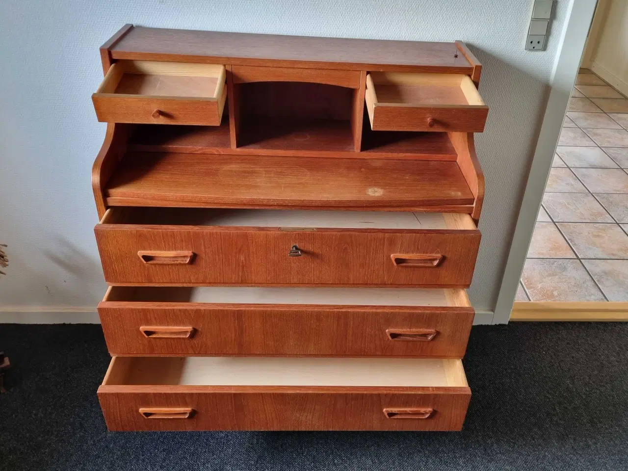Billede 3 - Teaktres skrivebord 