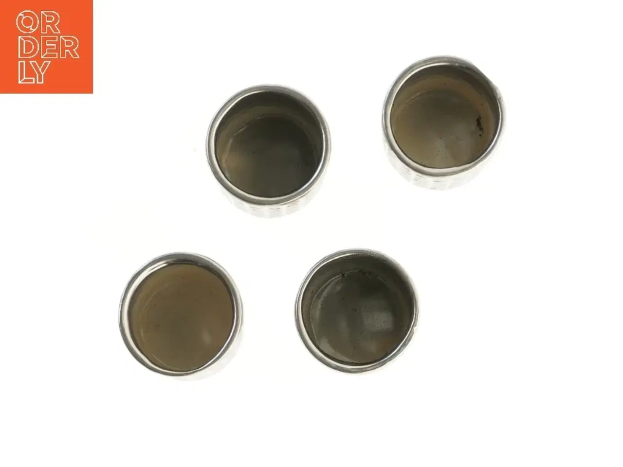 Billede 2 - Metal lysestager sæt af 4 fra 2have (str. 4 stk Ø 7 cm længde 7 cm)