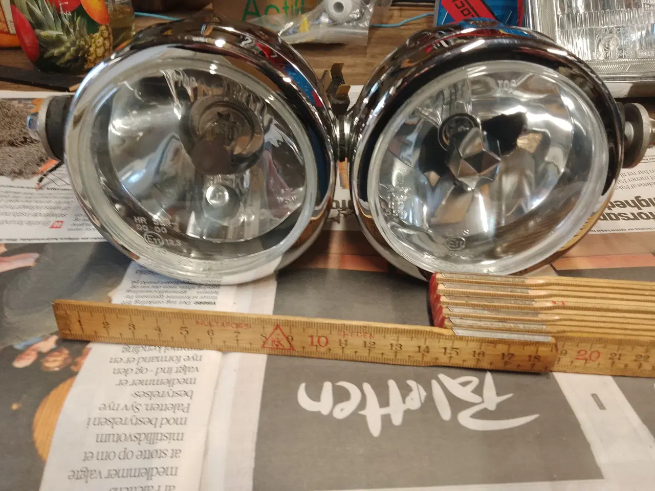 Billede 1 - Dobbelt 4" Forlygte huse