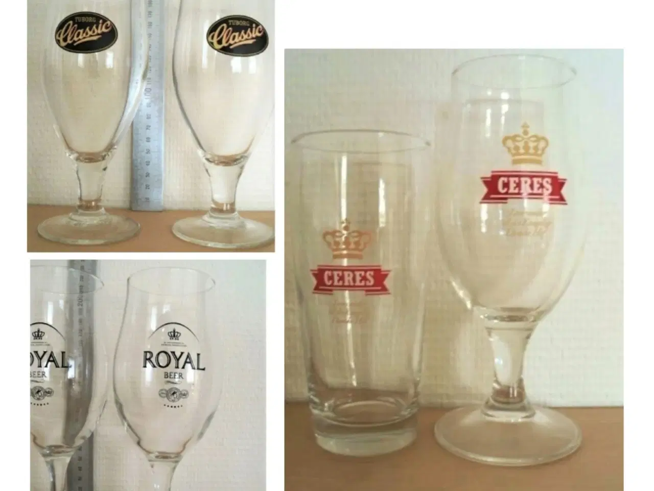 Billede 1 - 6 ølglas.  