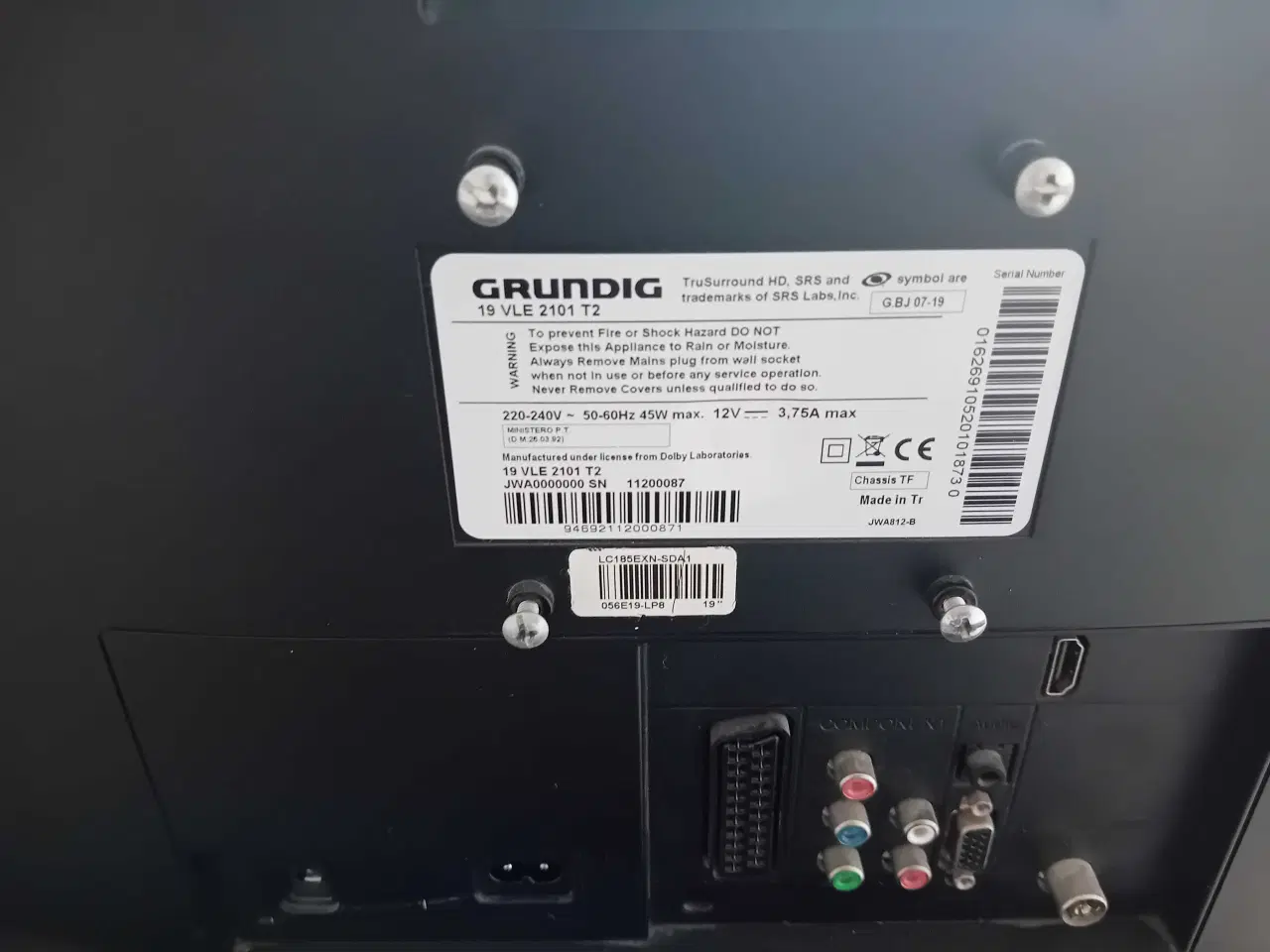 Billede 2 - Lille tv 19 tommer