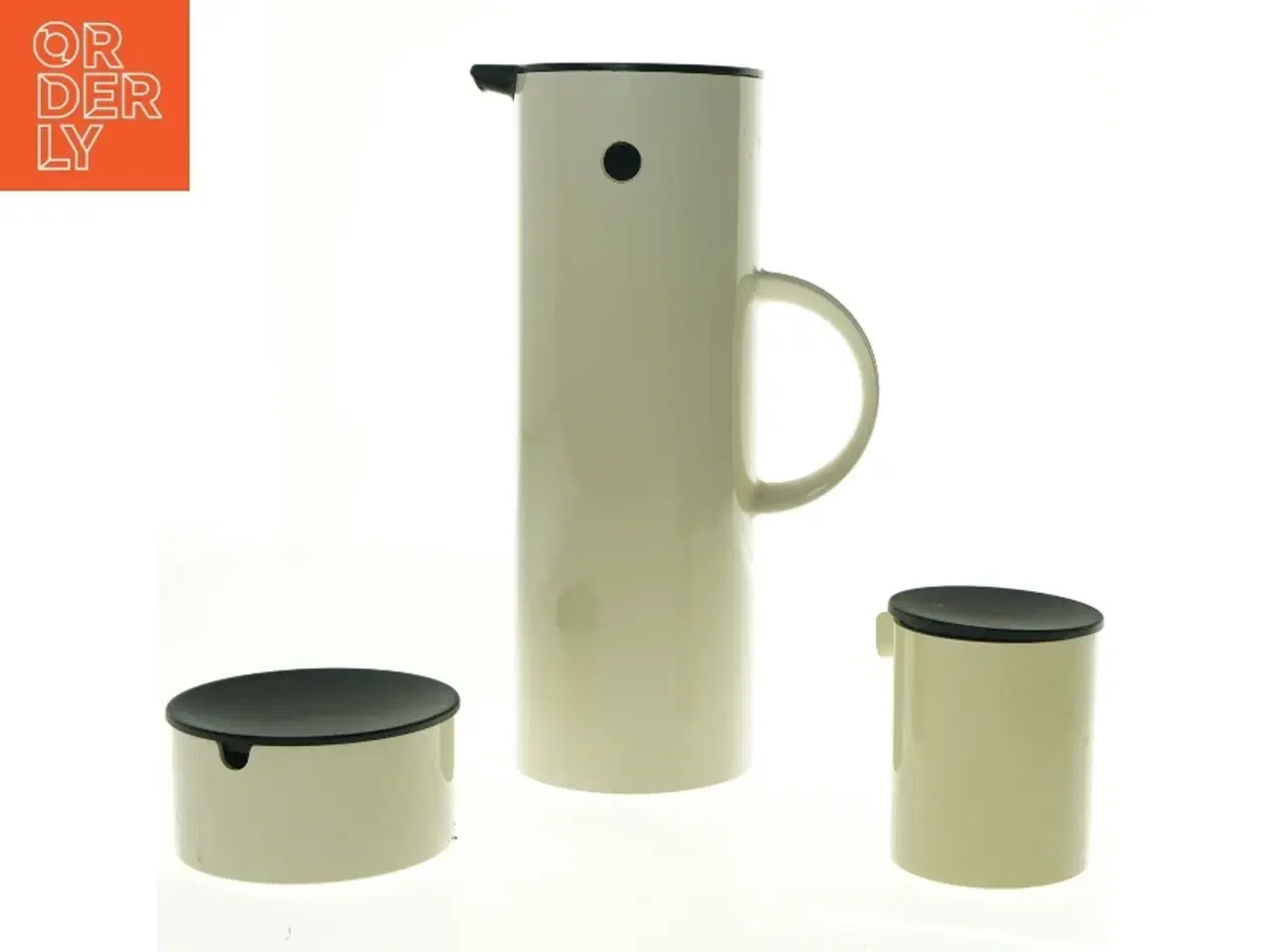 Billede 3 - Termokande med sukker og flødesæt fra Stelton (str. 30 x 10 cm og 10 x 7 cm og 6 x 10 cm)